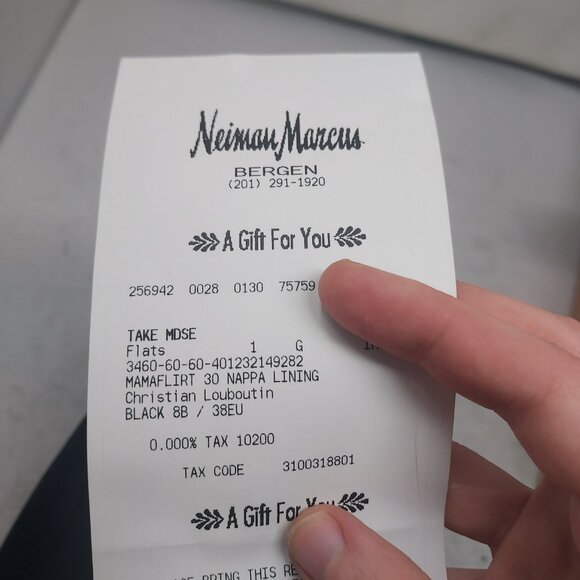 Christian Louboutin Black Mamaflirt Leather Ballerina Pump - Picture 3 of 11